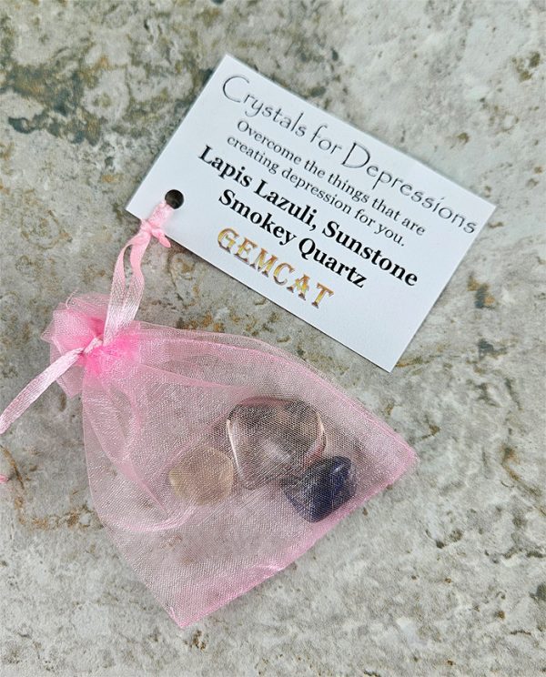 GEMCAT Depression Healing Crystal Set